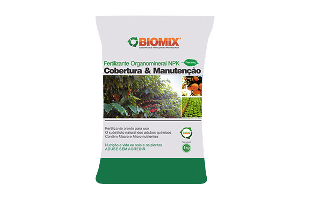 Fertilizante Orgânico (Organomineral Classe A) Cobertura 6-6-6 Biomix